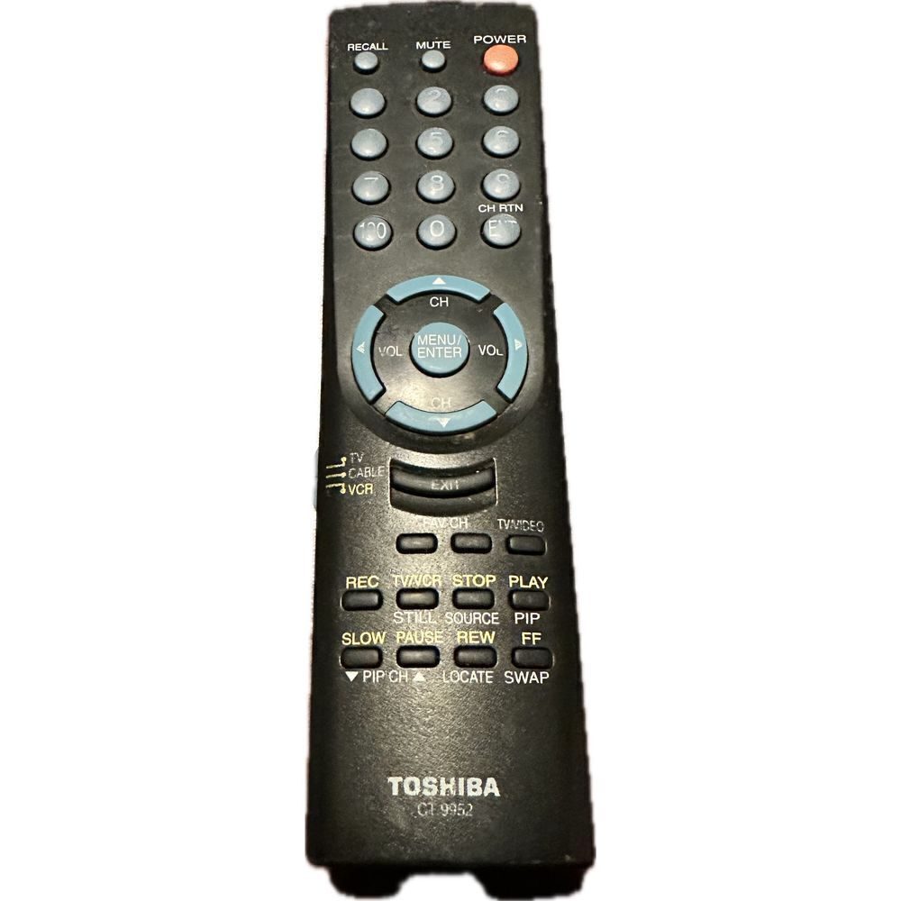 Toshiba CT-9952 OEM Original TV‎ DVD VCR Replacement Remote Control Tested